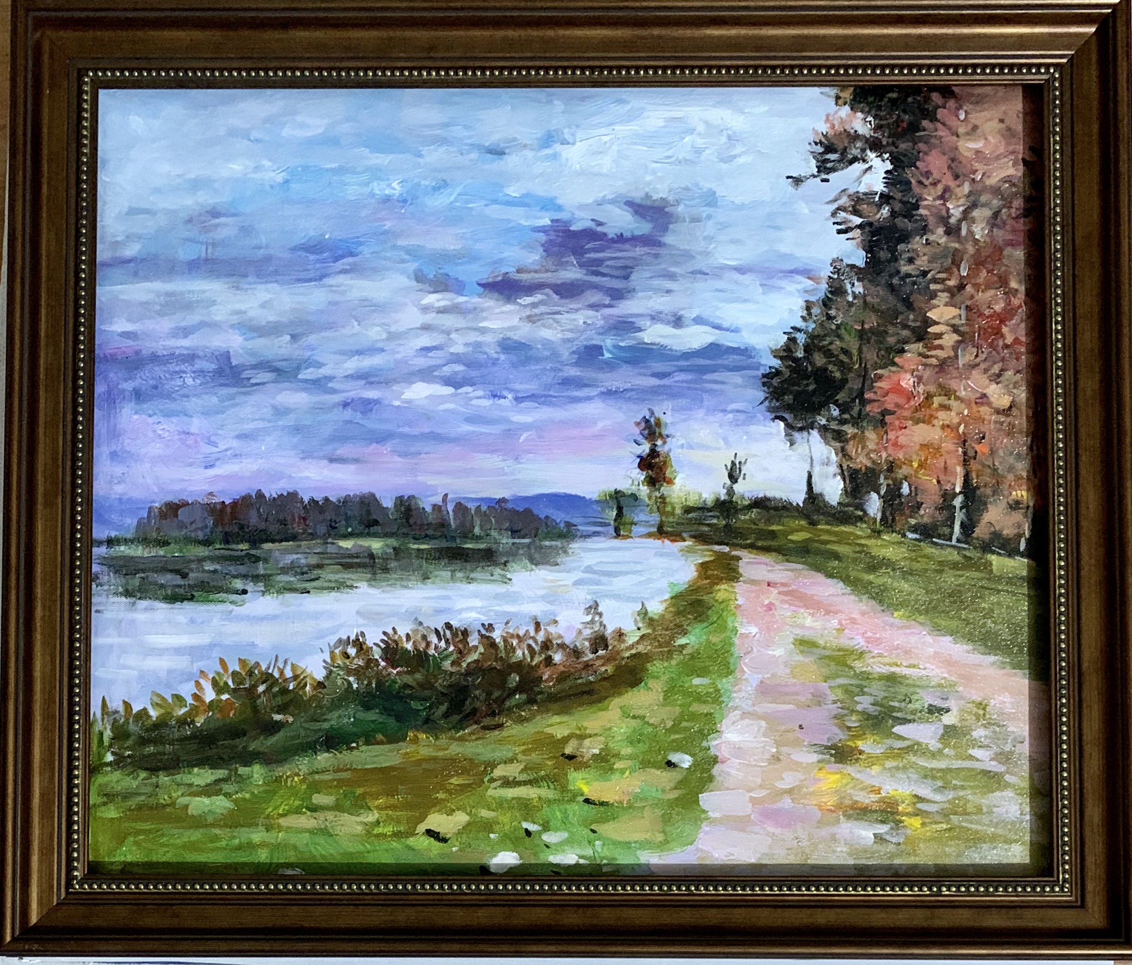 2024 BEAUTIFUL HAND PAINTED OIL PAINTING WITH FRAME