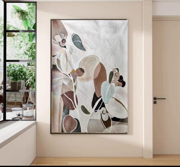 Botanical Drift-hand painted oil painting with frame